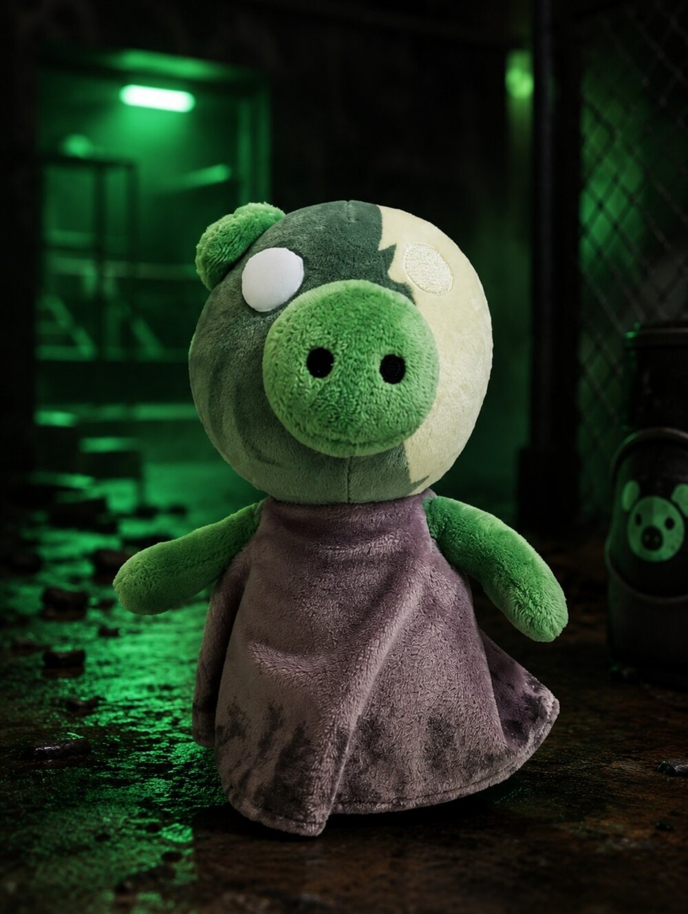 Roblox Piggy Zompiggy Plush 7" Green Zombie Pig MiniToon Stuffed Toy